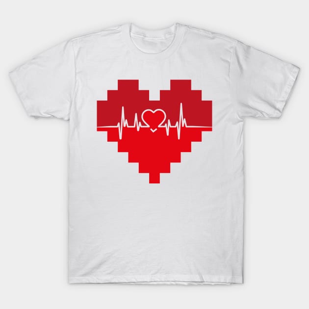 Love Heartbeat T-Shirt by Sanzida Design